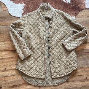 Cut Loose Quilted Tan Jacket